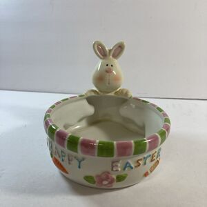 Happy Easter Bunny Candy Dish READ